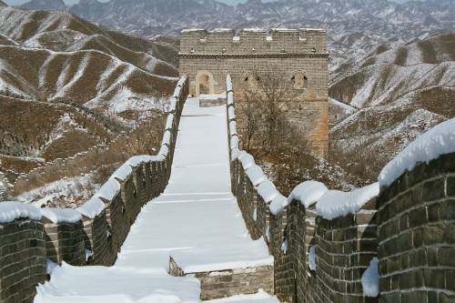 Grande muraille en hiver.