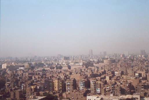 Vue du Caire (et de sa pollution)