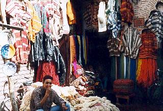 Les souk des teinturiers  Marrakech