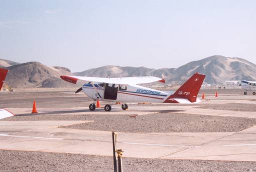 Avion dans lequel on a survol les lignes de Nazca