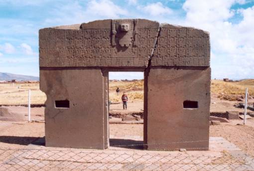 Site de Tiwanaku, porte du soleil.
