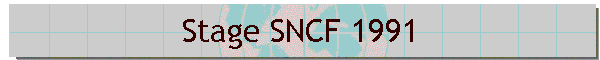 Stage SNCF 1991