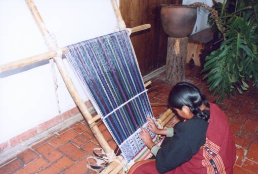 Muse du textile : tissage Tarabuco
