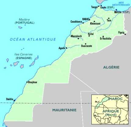 Plan du Maroc